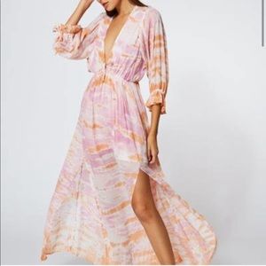 Young Fabulous & Broke Tie Dye Boho Maxi Dress